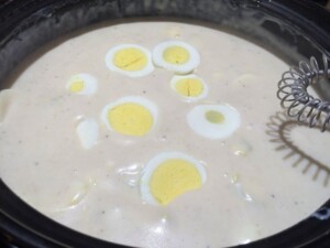 creamed eggs eggs