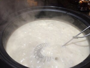 creamed eggs thickening