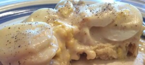 creamed eggs whole toast 2