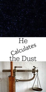 calculates dust